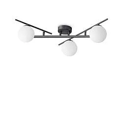 Plafoniera Contemporanea Atlas Metallo Nero 3 Luci G9 4W 3000K Ip20