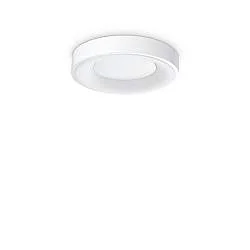 Plafoniera Contemporanea Planet Metallo Bianco Led Integrato 17W 3000K Ip20