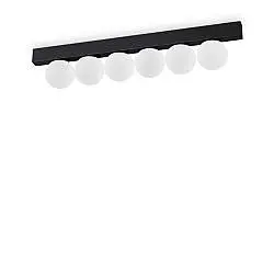 Plafoniera Contemporanea Ping Pong Metallo Nero Led Integrato 18W 3000K Ip20