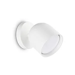 Applique Da Parete Contemporaneo Dodo Metallo Bianco 1 Luce Gx53 15W 3000K Ip20