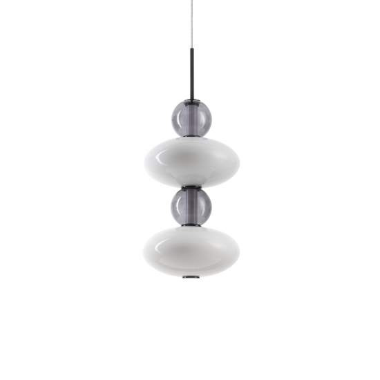Lampadario A Sospensione Contemporaneo Lumiere Metallo Nero Led 34W 3000K Ip20 314167