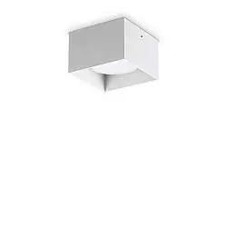 Plafoniera Contemporanea Spike Alluminio Bianco 1 Luce Gx53 15W 3000K Ip20