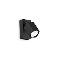 Spot Contemporaneo Rudy Alluminio Nero 1 Luce Gu10 35W 3000K Ip20
