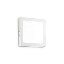 Plafoniera Moderna Universal Acciaio Bianco Led Integrato 19W 4000K Ip20