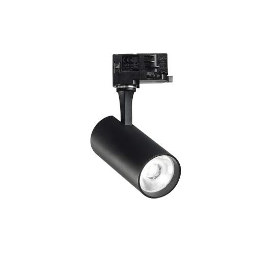 Illuminazione A Binario Contemporaneo Fox Alluminio Nero Led 15W 4000K Ip20 322346