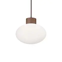 Sospensione Da Esterno Moderna Clio Alluminio Coffee 1 Luce E27 42W Ip44