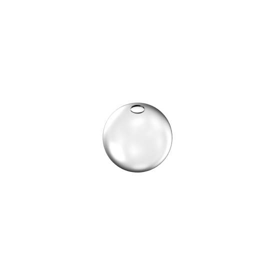 Rosone Contemporaneo Rubber Metallo Bianco Piccolo 327426