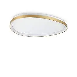 Plafoniera Contemporanea Gemini Metallo Ottone Led Integrato 41W 3000K Ip20