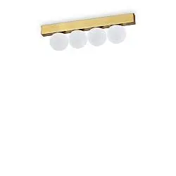 Plafoniera Contemporanea Ping Pong Metallo Ottone Led Integrato 12W 3000K Ip20