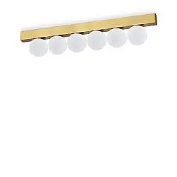 Plafoniera Contemporanea Ping Pong Metallo Ottone Led Integrato 18W 3000K Ip20