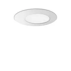 Plafoniera Contemporanea Iride Metallo Bianco Led Integrato 22W 3000K Ip20