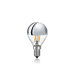 10 Lampadine Led Sfera E14 4 Watt 3000 K 250 Lm Trasparente Cromo 10 Lampadine Led Sfera E14 4 Watt 3000 K 250 Lm Trasparente Cromo