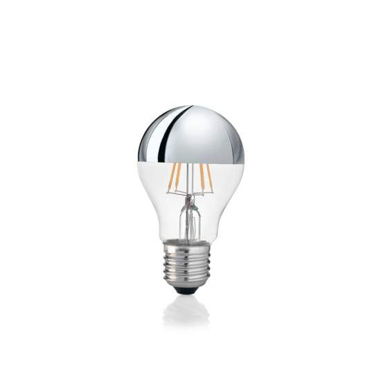 10 Lampadine Led Goccia Classic E27 8 Watt 3000 K 520 Lm Trasparente Cromo | Ideal Lux