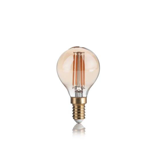 10 Lampadine Led Sfera E14 4 Watt 2200 K Vintage Ambra | Ideal Lux
