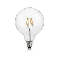 10 Lampadine Led Globo D125 E27 8 Watt 4000 K 920 Lm Trasparente