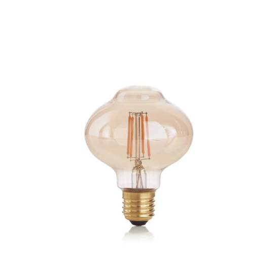 10 Lampadine Led Bolla E27 4 Watt 2200 K 380 Lm Vintage Ambra | Ideal Lux