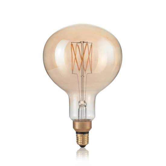 Lampadina Led Xl Globo Small D95 E27 4 Watt 2200 K 320 Lm Dimm Vintage Ambra | Ideal Lux