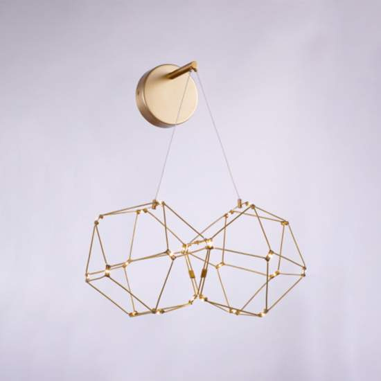 Appliques - Lampade Da Parete Moderno Lucciola Metallo Oro Led Integrato 9,6W MB18001068-2ABRS