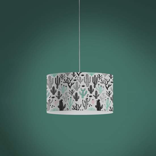Sospensione Moderna 5 Luci Decolight Xxl In Polilux Stampa Cactus Made In Italy | Lampadari e Sospensioni | Luce Art Shop Sospensione Moderna 5 Luci Decolight Xxl In Polilux Stampa Cactus Made In Italy | Linea Zero