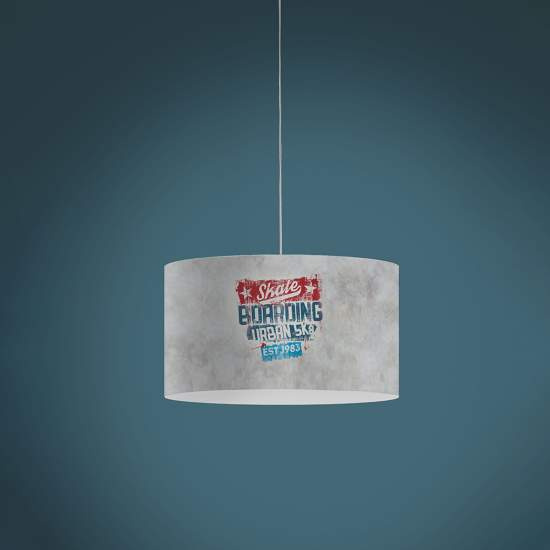 Sospensione Moderna 5 Luci Decolight Xxl In Polilux Stampa Urban Made In Italy | Lampadari e Sospensioni | Luce Art Shop Sospensione Moderna 5 Luci Decolight Xxl In Polilux Stampa Urban Made In Italy | Linea Zero