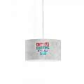 Sospensione Moderna 1 Luce Decolight Xxl In Polilux Stampa Urban Made In Italy | Linea Zero