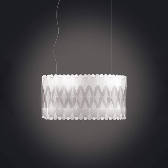 Sospensione Ovale Amanda 3 Luci In Polilux Bianco D60 Made In Italy | Lampadari e Sospensioni | Luce Art Shop Sospensione Ovale Amanda 3 Luci In Polilux Bianco D60 Made In Italy | Linea Zero