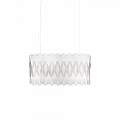 Sospensione Ovale Amanda 3 Luci In Polilux Bianco D60 Made In Italy | Lampadari e Sospensioni | Luce Art Shop Sospensione Ovale Amanda 3 Luci In Polilux Bianco D60 Made In Italy | Linea Zero
