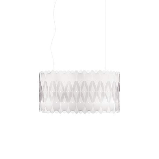 Sospensione Ovale Amanda 3 Luci In Polilux Bianco D60 Made In Italy | Lampadari e Sospensioni | Luce Art Shop Sospensione Ovale Amanda 3 Luci In Polilux Bianco D60 Made In Italy | Linea Zero
