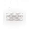Sospensione Ovale Amanda 6 Luci In Polilux Bianco D90 Made In Italy | Lampadari e Sospensioni | Luce Art Shop Sospensione Ovale Amanda 6 Luci In Polilux Bianco D90 Made In Italy | Linea Zero