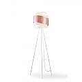 Lampada Da Terra Treppiedi 1 Luce Bea Polilux Rosa Metalllico D40 Made In Italy | Linea Zero