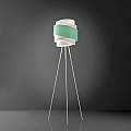 Lampada Da Terra Treppiedi 1 Luce Bea In Polilux Verde D40 Made In Italy | Linea Zero