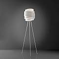 Lampada Da Terra Treppiedi 1 Luce Bea In Polilux Bianco D40 Made In Italy | Linea Zero
