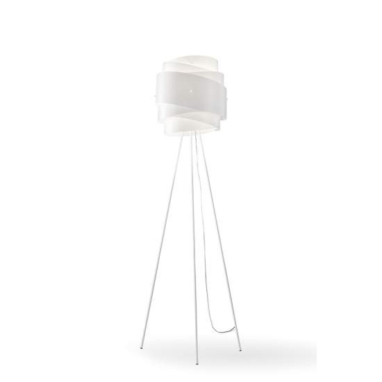 Lampada Da Terra Treppiedi 1 Luce Bea In Polilux Bianco D40 Made In Italy | Linea Zero
