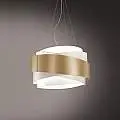 Sospensione Moderna 5 Luci Bea In Polilux Oro D80 Made In Italy | Linea Zero