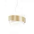 Sospensione Moderna 5 Luci Bea In Polilux Oro D80 Made In Italy | Linea Zero