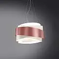 Sospensione Moderna 5 Luci Bea In Polilux Rosa Metallico D80 Made In Italy | Lampadari e Sospensioni | Luce Art Shop Sospensione Moderna 5 Luci Bea In Polilux Rosa Metallico D80 Made In Italy | Linea Zero