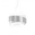 Sospensione Moderna 5 Luci Bea In Polilux Silver D80 Made In Italy | Linea Zero