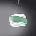 Sospensione Moderna 5 Luci Bea In Polilux Verde D80 Made In Italy | Linea Zero
