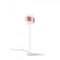Lampada Da Terra Moderna 1 Luce Bea Polilux Rosa Metalllico D40 Made In Italy | Linea Zero