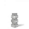 Lampada Da Tavolo Moderna 1 Luce Building In Polilux Silver H36 Made In Italy | Abatjour - Lumi e Lumetti | Luce Art Shop Lampada Da Tavolo Moderna 1 Luce Building In Polilux Silver H36 Made In Italy | Linea Zero