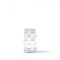 Lampada Da Tavolo Moderna 1 Luce Building In Polilux Bianco H36 Made In Italy | Linea Zero