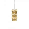 Sospensione Moderna 1 Luce Building In Polilux Oro D36 Made In Italy | Linea Zero