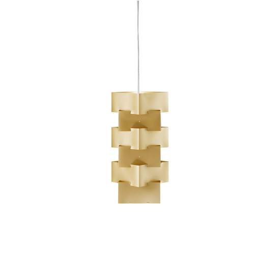Sospensione Moderna 1 Luce Building In Polilux Oro D36 Made In Italy | Linea Zero