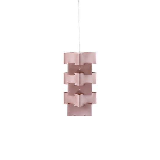 Sospensione Moderna 1 Luce Building In Polilux Rosa Metallico D36 Made In Italy | Lampadari e Sospensioni | Luce Art Shop Sospensione Moderna 1 Luce Building In Polilux Rosa Metallico D36 Made In Italy | Linea Zero