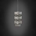 Sospensione Moderna 1 Luce Building In Polilux Silver D36 Made In Italy | Linea Zero