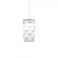 Sospensione Moderna 1 Luce Building In Polilux Bianco D36 Made In Italy | Linea Zero