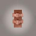 Sospensione Moderna 1 Luce Building In Polilux Rame D60 Made In Italy | Linea Zero