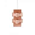 Sospensione Moderna 1 Luce Building In Polilux Rame D60 Made In Italy | Linea Zero