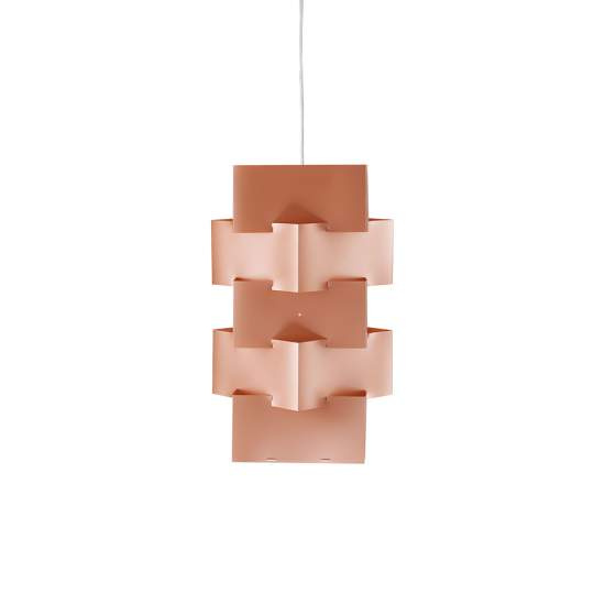 Sospensione Moderna 1 Luce Building In Polilux Rame D60 Made In Italy | Linea Zero