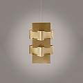 Sospensione Moderna 1 Luce Building In Polilux Oro D60 Made In Italy | Linea Zero